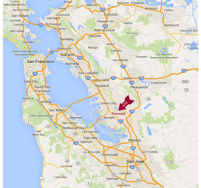 Fremont, CA Site Map