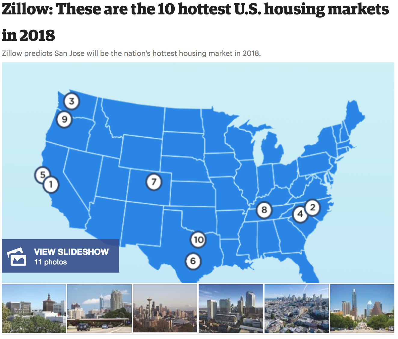 Why Zillow says San Jose is the nation's hottest housing market in 2018